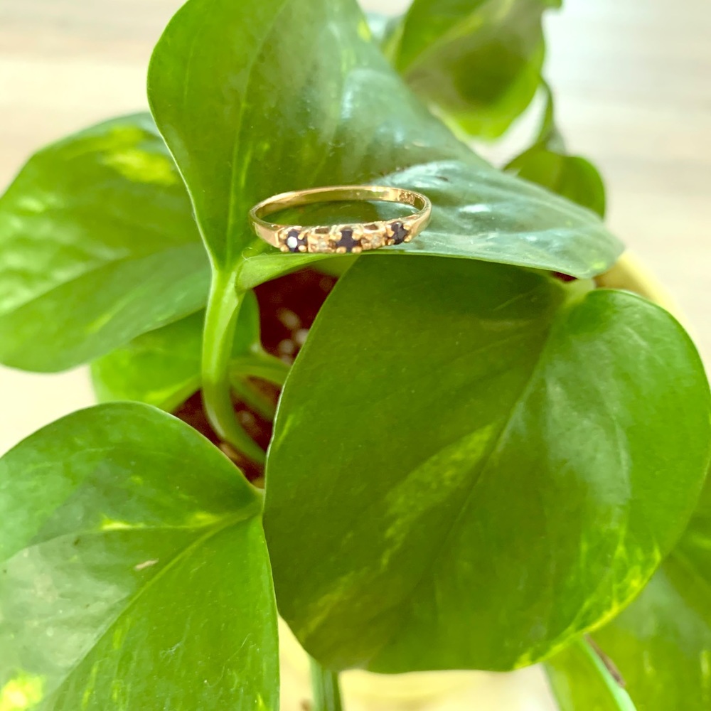 Diamond and Sapphire Ring